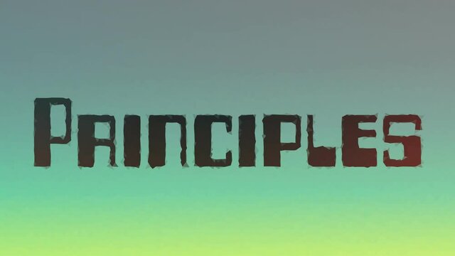 Principles Fade Techno Tessellated Looping Animated Triangles