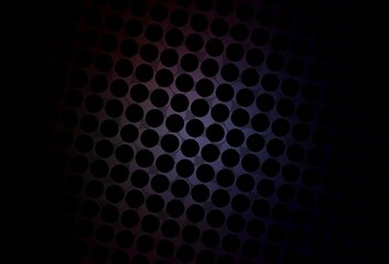 Dark Gray vector template with circles.
