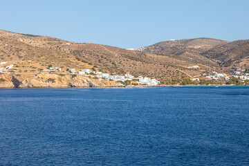 Fototapeta premium View of the bay, Chora, Ios Island, Greece.