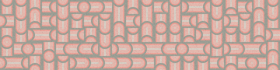 Abstract Geometric Pattern generative computational art illustration