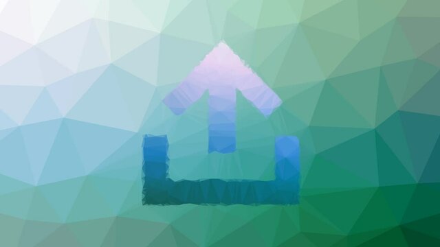 upload enter emergency dissolving techno tessellation looping animated polygons