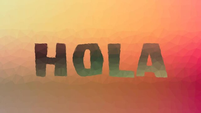 Hola Fade Interesting Tessellated Looping Moving Polygons