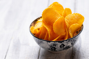 Potato chips or crisps