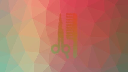 haircut dissolving strange tessellated looping moving triangles