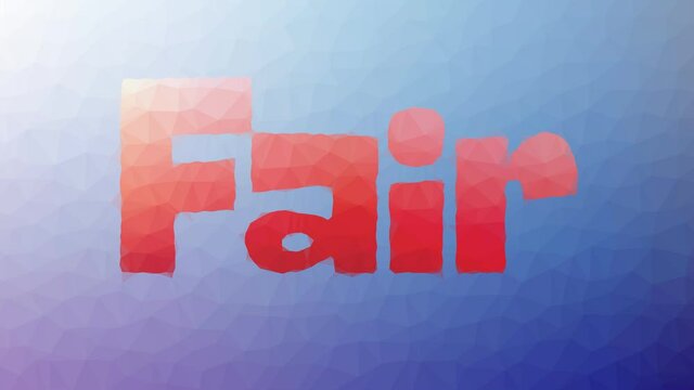 Fair fade techno tessellating looping animated polygons