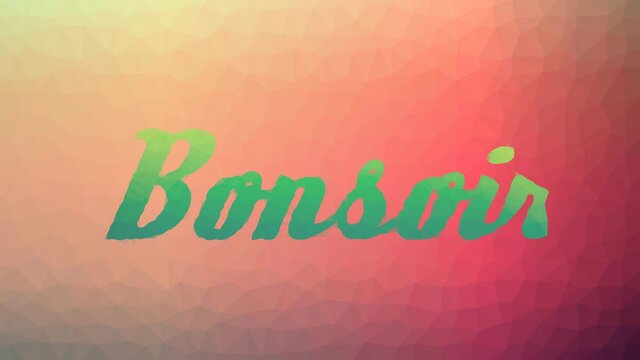 Bonsoir Dissolving Interesting Tessellating Looping Moving Triangles