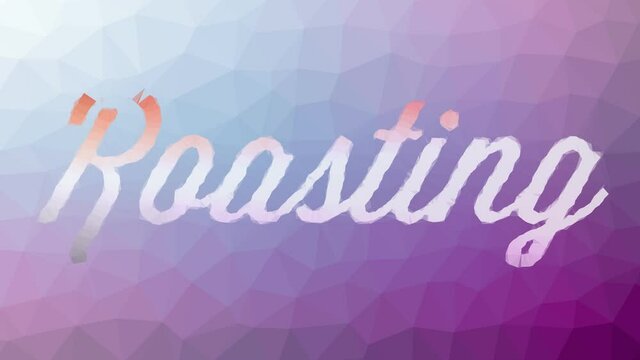 Roasting fade techno tessellated looping pulsing polygons