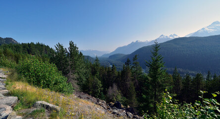 Obraz premium The Coastal Mountains in British Columbia. Canada