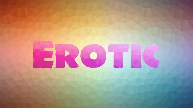Erotic Dissolving Technological Tessellating Looping Moving Triangles