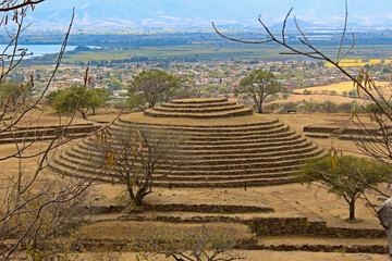 mexican pyramid guachimontones built by a prehispanic civilization