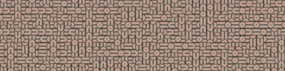 Abstract Geometric Pattern generative computational art illustration