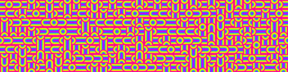 Abstract Geometric Pattern generative computational art illustration