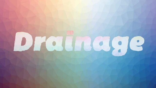 Drainage dissolving techno tessellation looping animated triangles