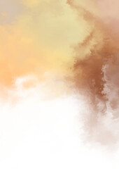 Naklejka premium Abstract colorful watercolor on white background. Digital art painting.