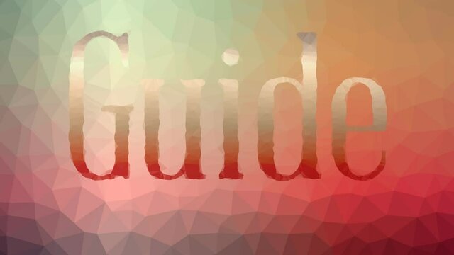 Guide dissolving interesting tessellation looping animated polygons