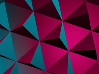 Obraz premium Abstract geometric 3d pattern, parametric structure