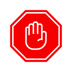 Obraz premium stop hand sign