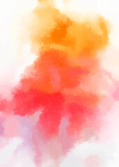 Watercolor painted background. Abstract Illustration wallpaper. Brush stroked painting. 2D Illustration.