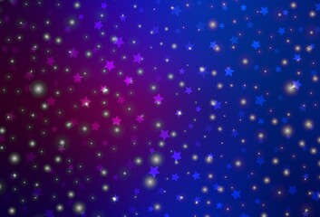 Dark Pink, Blue vector pattern in Christmas style.