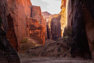 Beautiful landscape around Buckskin Gulch slot canyon