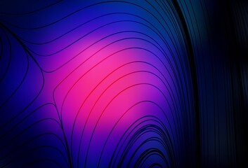 Dark Pink, Blue vector background with lines.