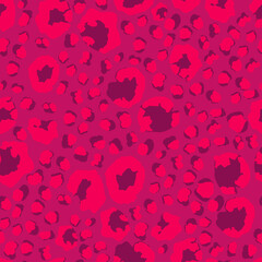 Trendy Animal Skin Fashion Pattern. Leopard Print Seamless Vector Design. Modern