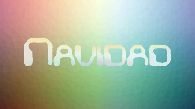 Navidad Appearing Strange Tessellating Looping Moving Polygons