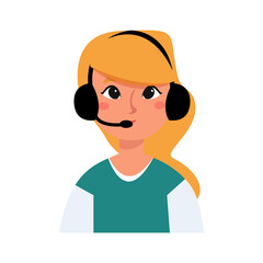 Isolated secretary woman professions jobs icon- Vector