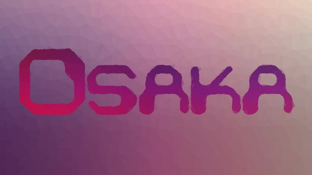 Osaka fade techno tessellated looping animated polygons
