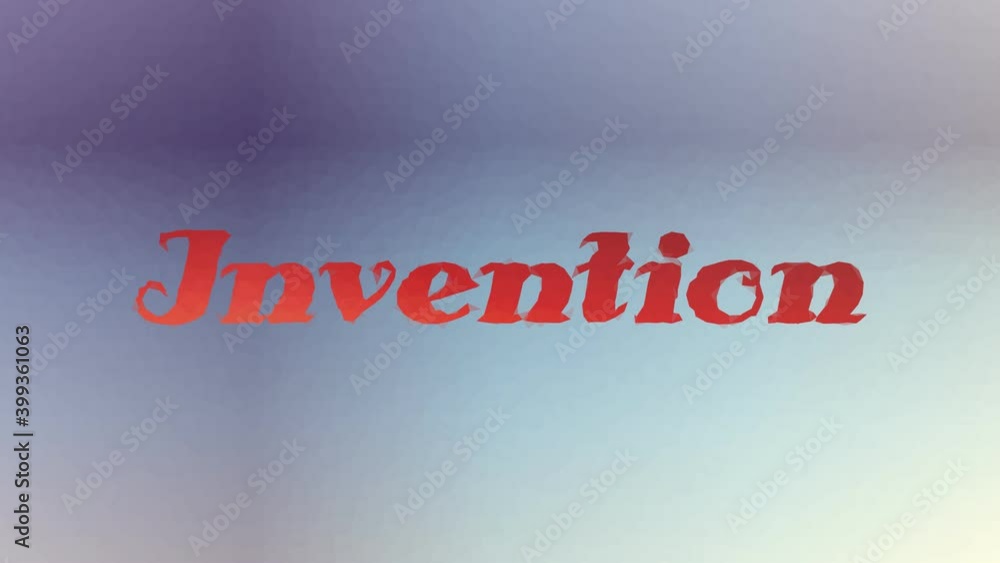 Poster invention dissolving technological tessellated looping moving polygons