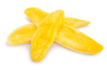 dried mango path isolated on white