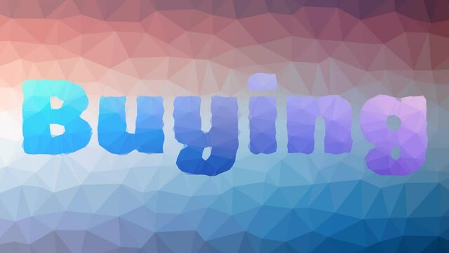 Buying Fade Techno Tessellation Looping Animated Polygons