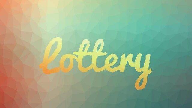 Lottery dissolving technological tessellated looping animated polygons