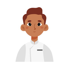 Isolated chef man professions jobs icon- Vector