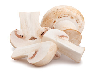 mushroom path isolated on white