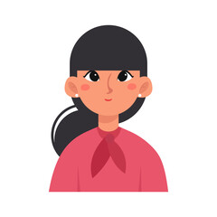Isolated secretary woman professions jobs icon- Vector