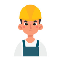 Isolated working man professions jobs icon- Vector