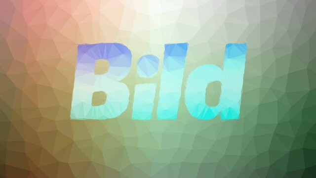Bild appearing interesting tessellation looping moving triangles
