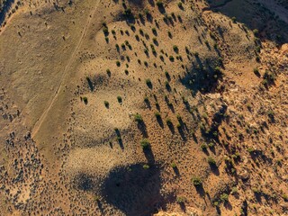 Aerial view of the Beautiful landscape around Vermilion Cliffs National Monument