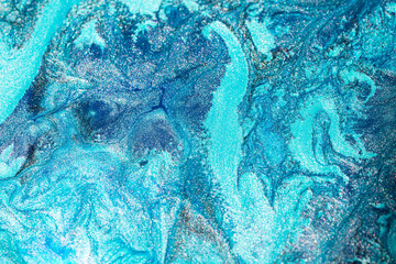 Abstract background, paint marble effect, ebru, marbling, flowing paint