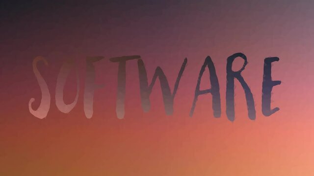 Software appearing modern tessellated looping pulsing triangles