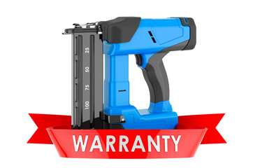 Electric brad nailer warranty concept. 3D rendering