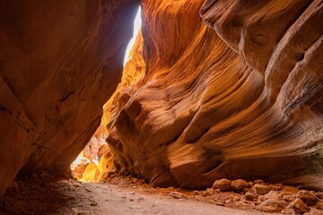 Beautiful landscape around Buckskin Gulch slot canyon