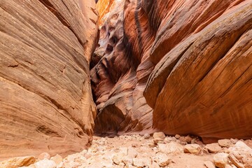 Beautiful landscape around Buckskin Gulch slot canyon