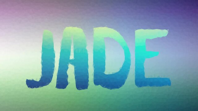 Jade appearing interesting tessellation looping animated polygons