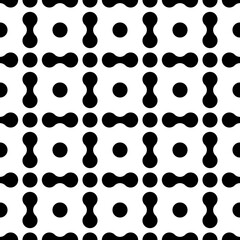 Simple shapes seamless pattern. Geometrical print. Modern ornament. Figures wallpaper. Geometric background. Contemporary backdrop. Digital paper, textile print, abstract image. Vector illustration.