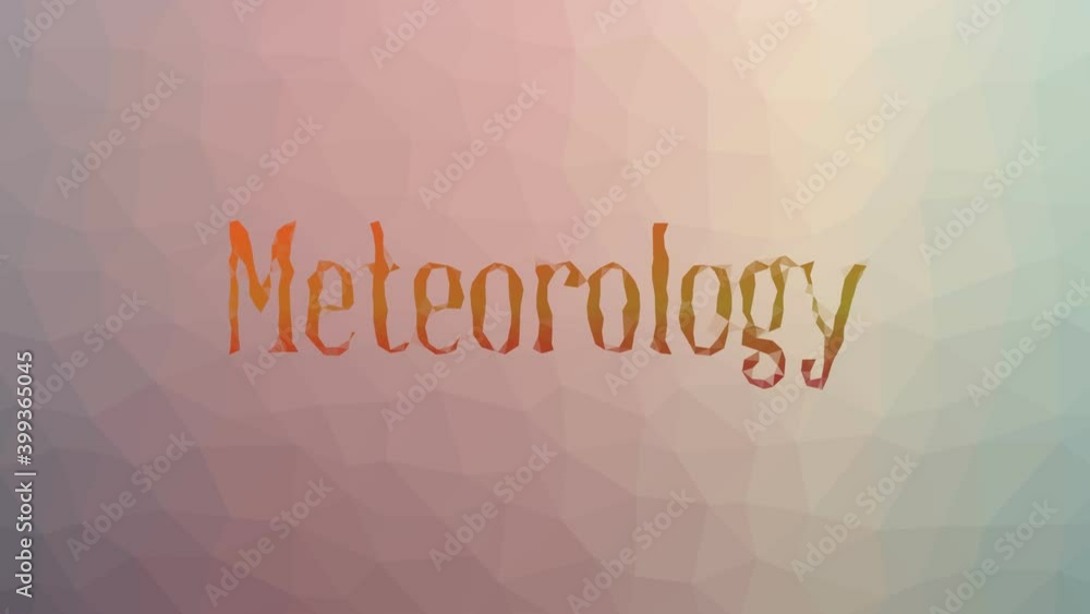Poster meteorology dissolving techno tessellating looping pulsing triangles