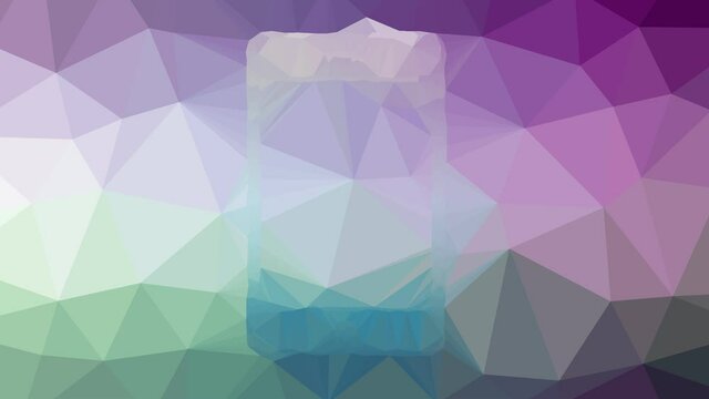 phone tablet dissolving modern tessellation looping moving polygons