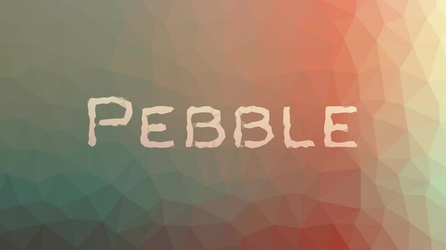 Pebble dissolving techno tessellating looping animated polygons