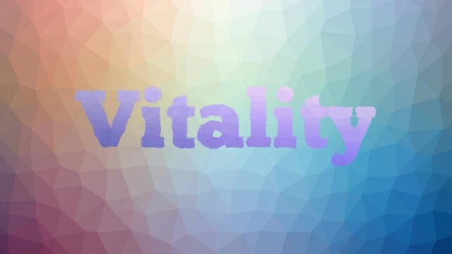 Vitality fade techno tessellation looping moving triangles